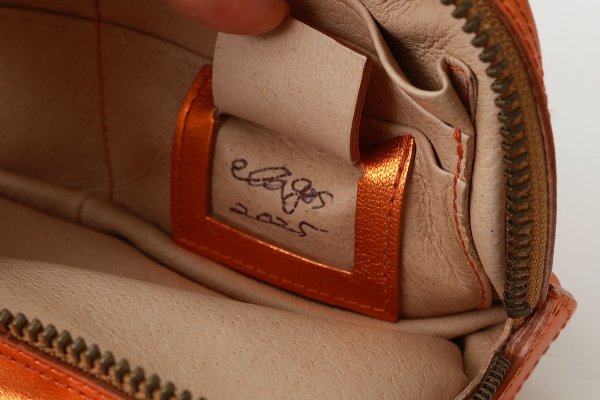 画像9: 別注!! メタリックレザー リボンポシェット (OR） (9)