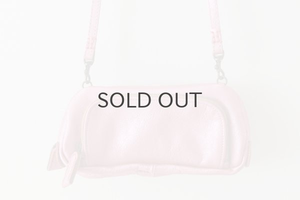 画像4: 別注!! メタリックレザー リボンポシェット (PK） (4)