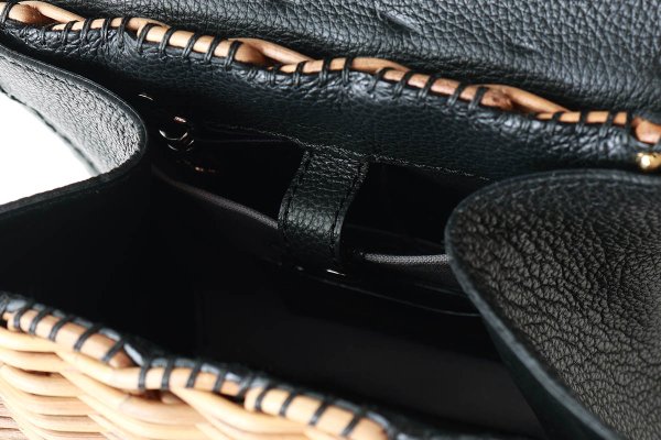 画像9: フニュシュリンク・ハンドバッグ M (BK) (9)