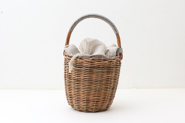 画像3: バケツ M バスケット カラーハンドル (GY) (3)