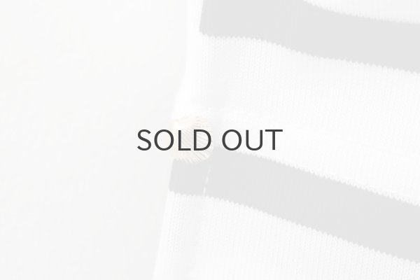 画像8: フレンチスリーブ・シャツ コットンジャージー・ボーダー (55502:WHBK) (8)