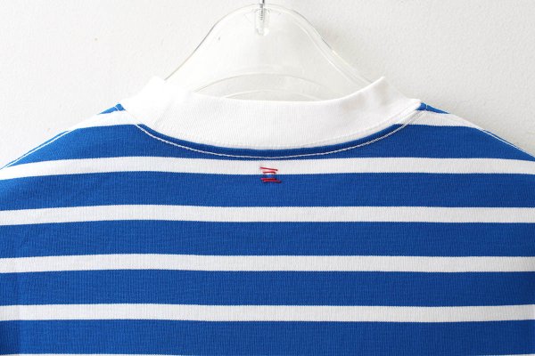 画像9: フレンチスリーブシャツ・ボーダー (56502:BLWH) (9)