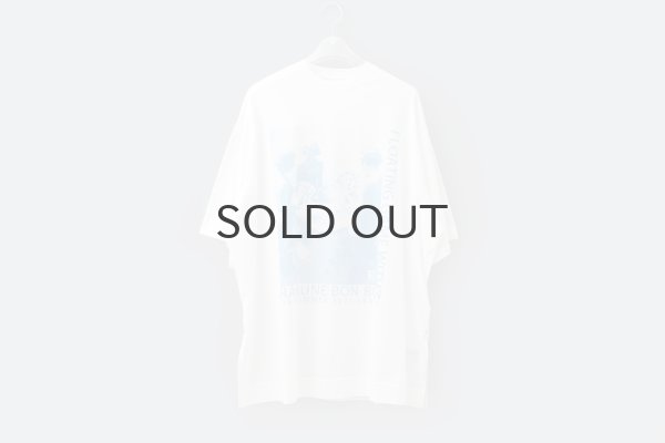 画像1: オーガニック・コットン・プリント Big T-shirt  (55508:WHBL) (1)