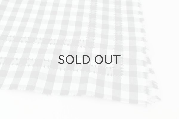 画像2: ギンガムチェック・かぶせ (41503:BK) (2)