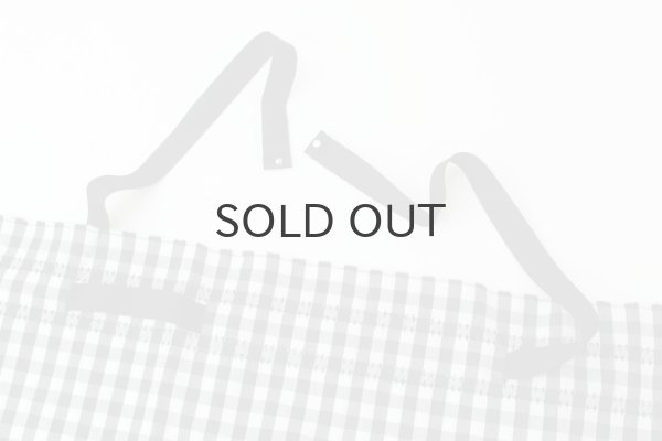 画像3: ギンガムチェック・かぶせ (41503:BK) (3)