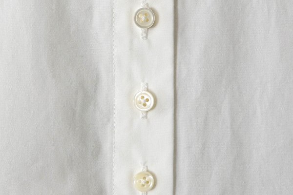 画像7: 高密度サテン ギャザーブラウス (53601:WH) (7)