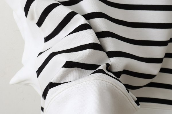 画像6: フレンチスリーブシャツ・ボーダー (56502:WHBK) (6)