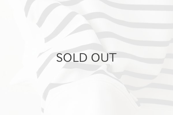 画像5: フレンチスリーブ・シャツ コットンジャージー・ボーダー (55502:WHBK) (5)