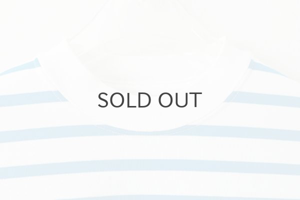 画像4: フレンチスリーブ・シャツ コットンジャージー・ボーダー (55502:WHCY) (4)