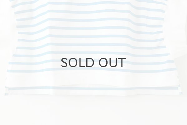 画像5: フレンチスリーブ・シャツ コットンジャージー・ボーダー (55502:WHCY) (5)