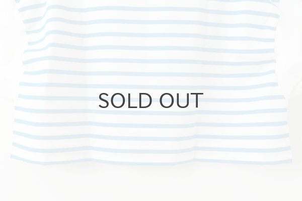 画像10: フレンチスリーブ・シャツ コットンジャージー・ボーダー (55502:WHCY) (10)