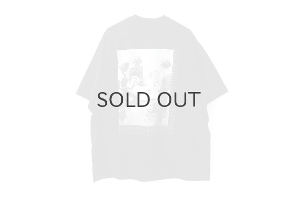 画像1: オーガニック・コットン・プリント Big T-shirt  (55508:BKGY) (1)