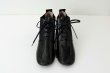 画像2: エナメルレザーヒール紐靴（BK） (2)