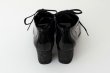 画像4: エナメルレザーヒール紐靴（BK） (4)