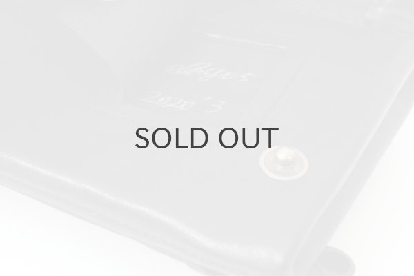 画像8: 牛ソフトレザー ステッチ ソフト長財布（BK） (8)