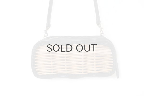 画像1: 牛ソフト籐付き長財布 E金具 (BK） (1)