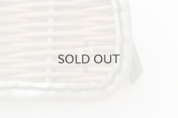 画像4: メタリックレザー 籘付き長財布 E金具(SV) (4)