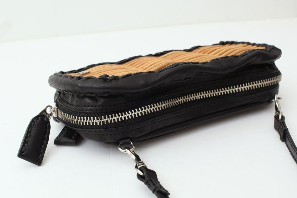 画像4: 【再入荷予約・1月下旬】牛ソフト籐付き長財布 E金具 (BKSL) (4)