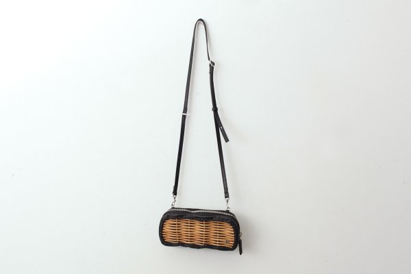 画像2: 【再入荷予約・1月下旬】牛ソフト籐付き長財布 E金具 (BKSL) (2)