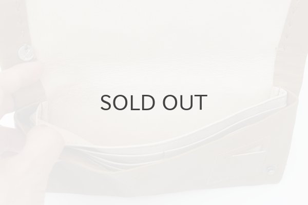 画像10: 牛ソフトレザー ステッチ ソフト長財布（BE） (10)