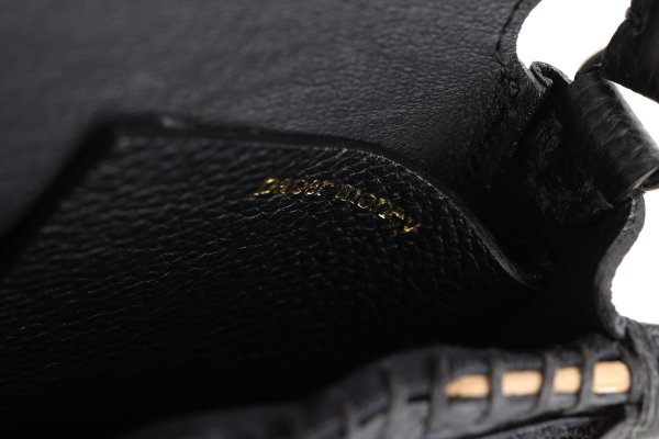 画像11: フニュ・シュリンク 籐付きミニサイフ (BK) (11)