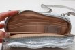 画像7: ソフトメタリック 籐付き長財布 E金具 (SV） (7)