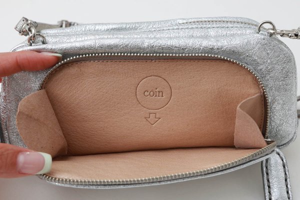 画像11: ソフトメタリック 籐付き長財布 E金具 (SV） (11)