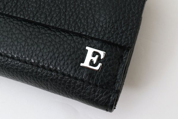 画像4: フニュシュリンク E金具 三つ折り財布 (BK) (4)