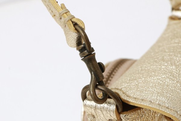 画像3: ソフトメタリック 籐付きミニサイフ (GD) (3)