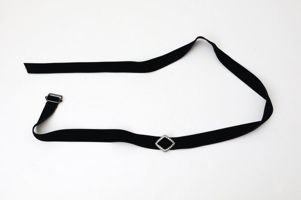 画像2: 【受注生産】別注!! ひし型バックル リボンベルト (2)