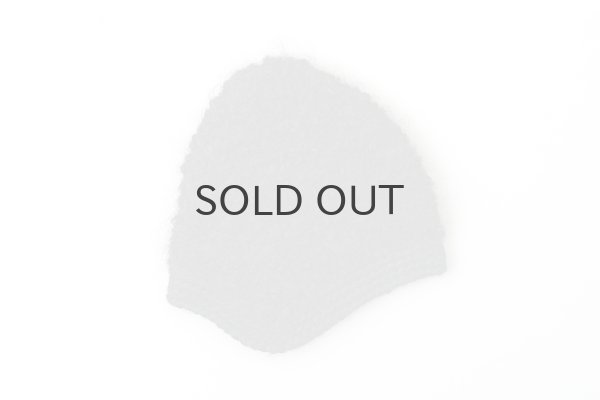 画像2: 別注!! モヘアループ 耳当て付きニットクロッシェ (BK:花型ボタン) (2)