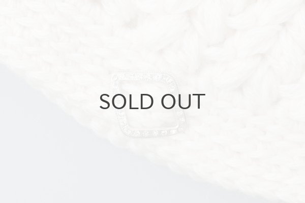 画像3: 別注!! ボーボリー ニットクロッシェ (WH)  (3)