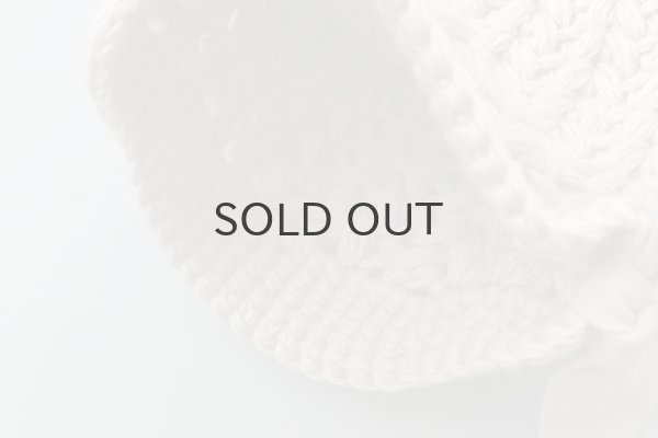 画像5: 別注!! ボーボリー ニットクロッシェ フェルトリボン付き  (LGY)  (5)