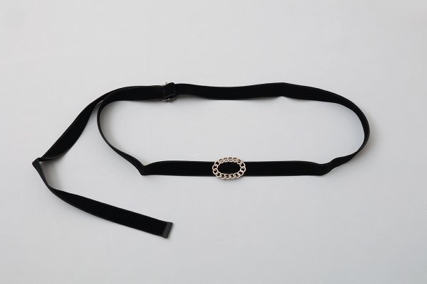 画像1: 別注!! チェーンバックル リボンベルト (1)