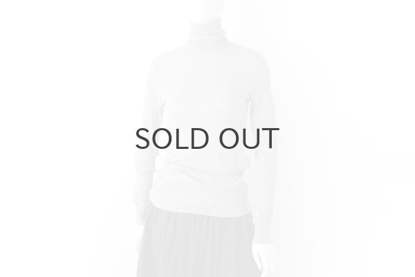 画像7: 60/-フライス タートルネックプルオーバー（6520:BK） (7)