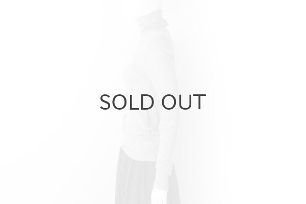 画像8: 60/-フライス タートルネックプルオーバー（6520:BK） (8)