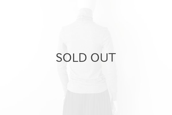 画像9: 60/-フライス タートルネックプルオーバー（6520:BK） (9)