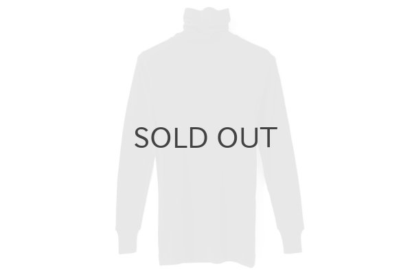 画像1: 60/-フライス タートルネックプルオーバー（6520:BK） (1)