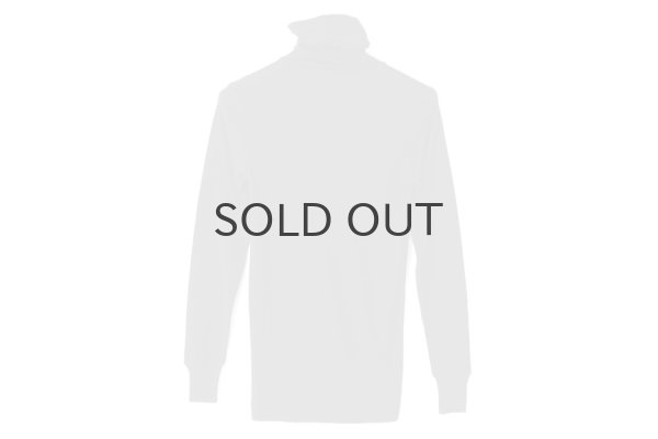 画像2: 60/-フライス タートルネックプルオーバー（6520:BK） (2)