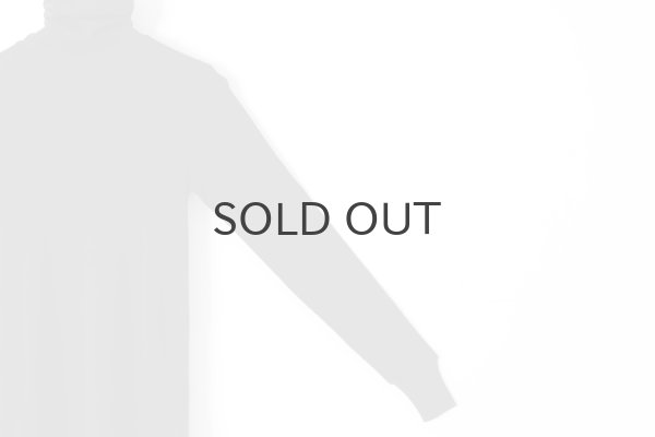 画像4: 60/-フライス タートルネックプルオーバー（6520:BK） (4)