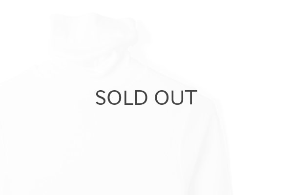 画像3: 60/-フライス タートルネックプルオーバー（6520:WH） (3)