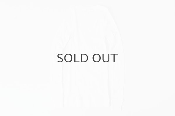 画像5: 40/一丸胴テレコ クルーネック長袖プルオーバー (6014:WH) (5)