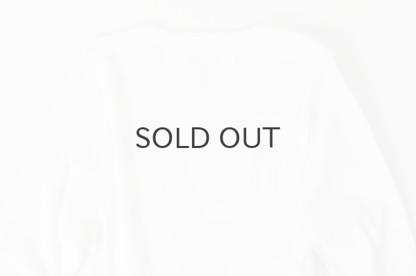 画像6: 40/一丸胴テレコ クルーネック長袖プルオーバー (6014:WH) (6)