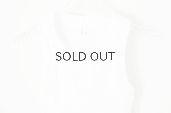 画像3: 40/-丸胴テレコ ノースリーブプルオーバー(6388:WH) (3)