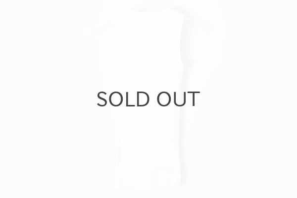 画像7: 40/-丸胴テレコ ノースリーブプルオーバー(6388:WH) (7)