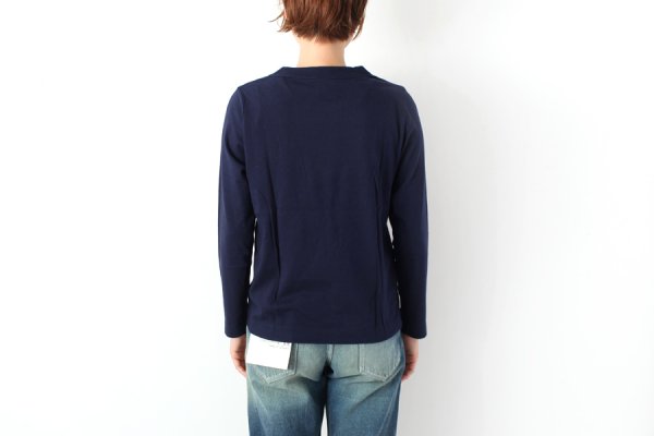 画像5: 30/-天竺 長袖Tシャツ(6616:BK) (5)