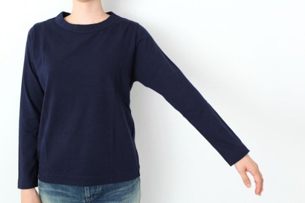 画像8: 30/-天竺 長袖Tシャツ(6616:BK) (8)