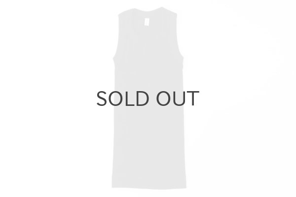 画像2: 40/一丸胴テレコ ノースリーブプルオーバー（6388:BK） (2)