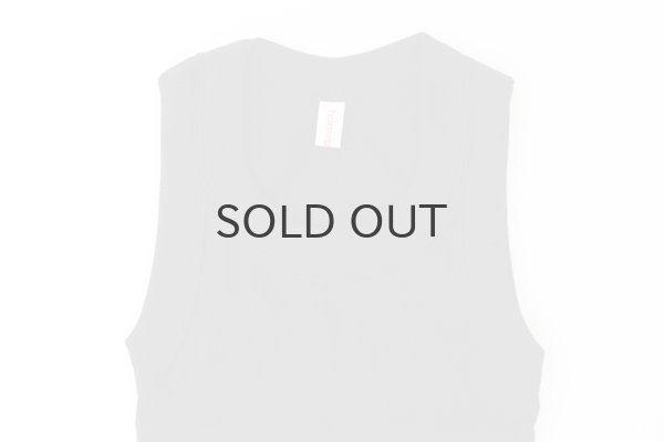 画像4: 40/一丸胴テレコ ノースリーブプルオーバー（6388:BK） (4)