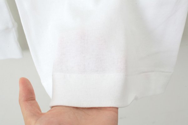 画像6: 40/-丸胴テレコ タートルネックプルオーバー (6286:WH) (6)